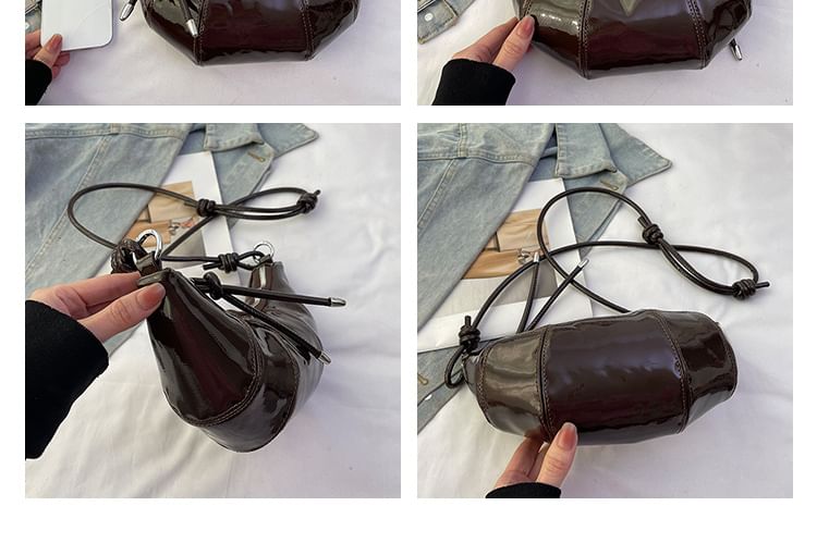 Plain Bag Leather Faux Crossbody
