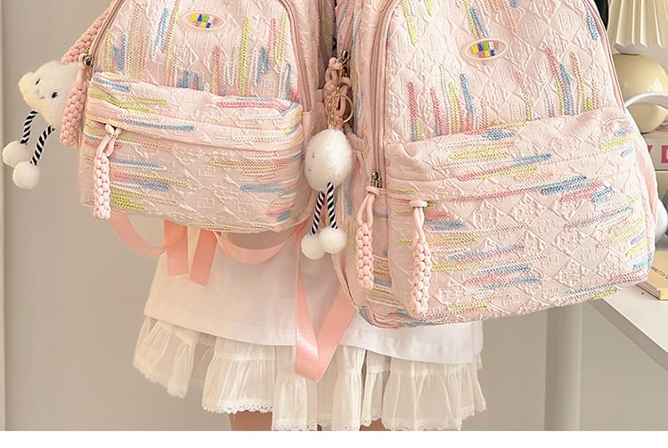 Patterned Nylon Backpack