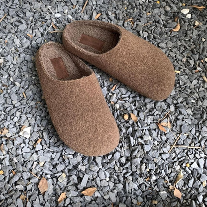 Plain Fluffy Mules