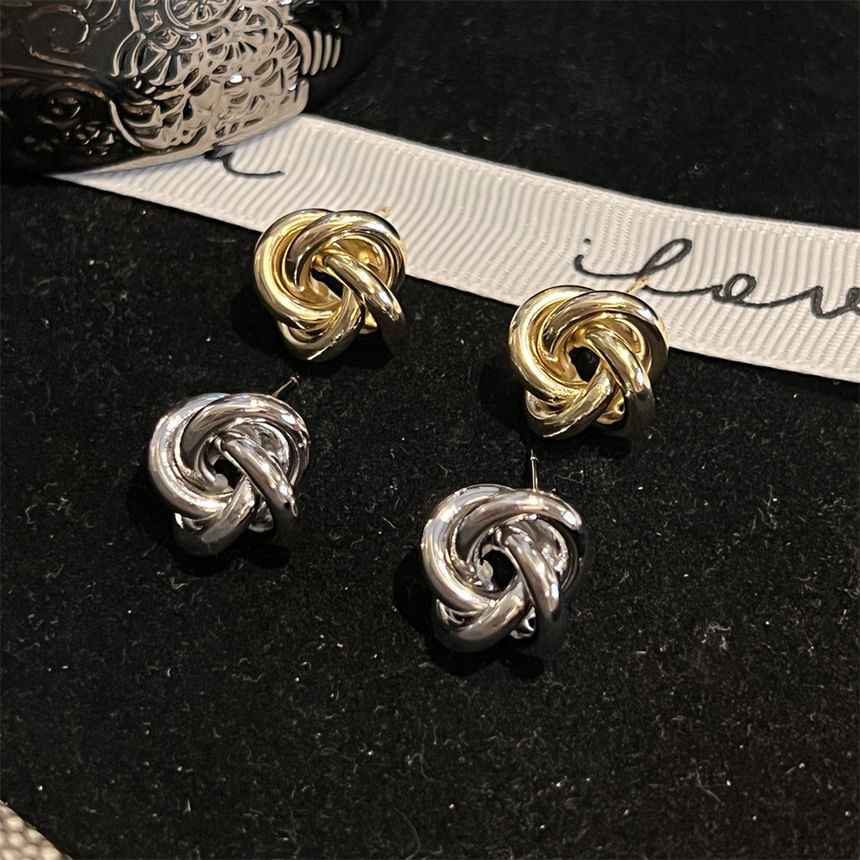 Alloy Knot Earrings