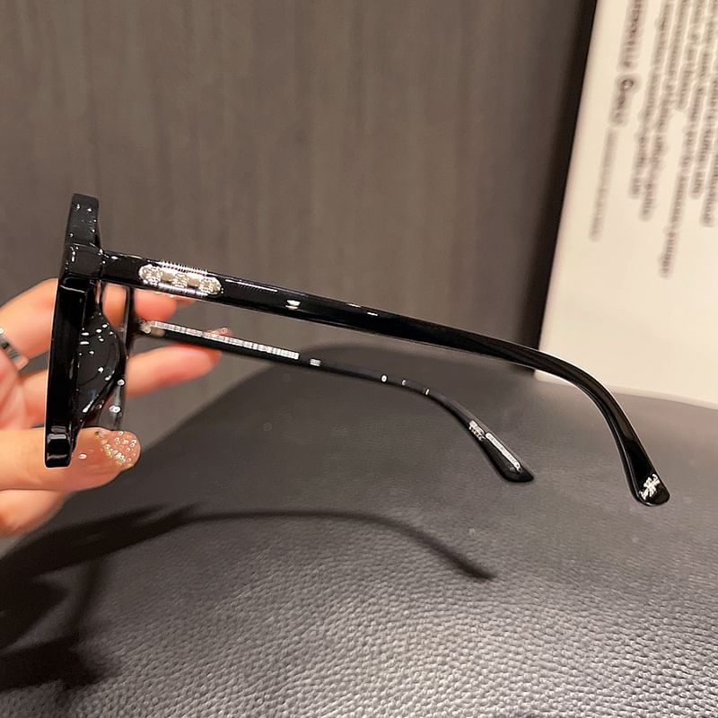 Square Blue Glasses Blocking Light