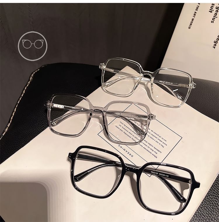 Square Blue Glasses Blocking Light