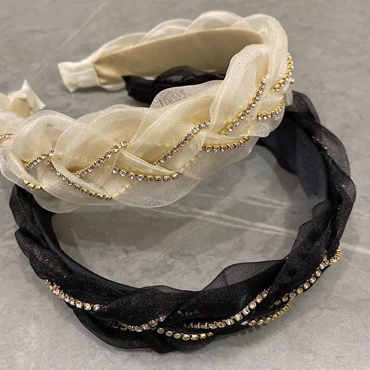 Rhinestone Mesh Headband