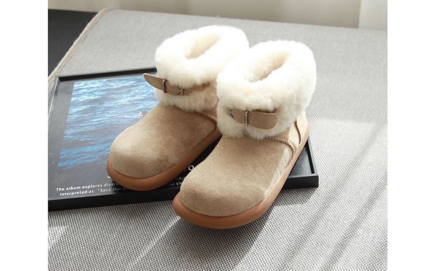 Platform Fluffy Trim Short Snow Boots