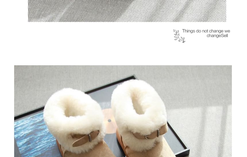 Platform Fluffy Trim Short Snow Boots