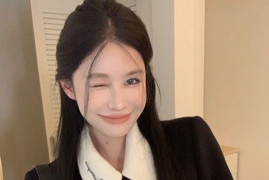 Embroidered-Collar Double-Breasted Wool Coat