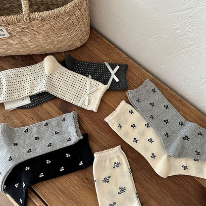 Patterned Crew Socks