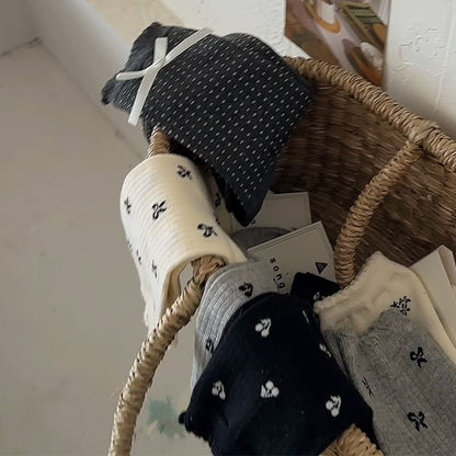 Patterned Crew Socks