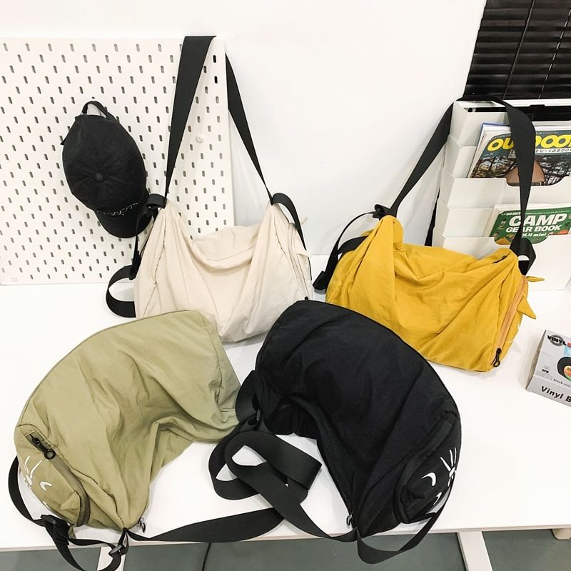 Print Cat Nylon Bag Messenger