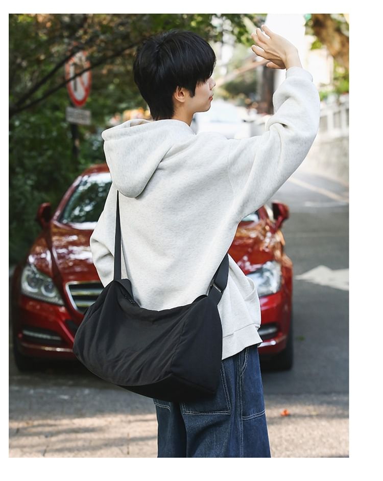 Print Cat Nylon Bag Messenger