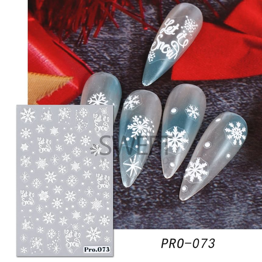 Snowflake Nail Art Stickers (Various Designs)