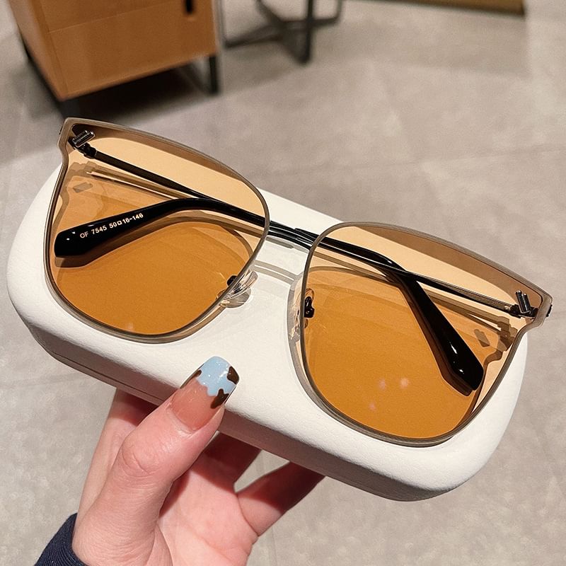 Frame Sunglasses Metal Square