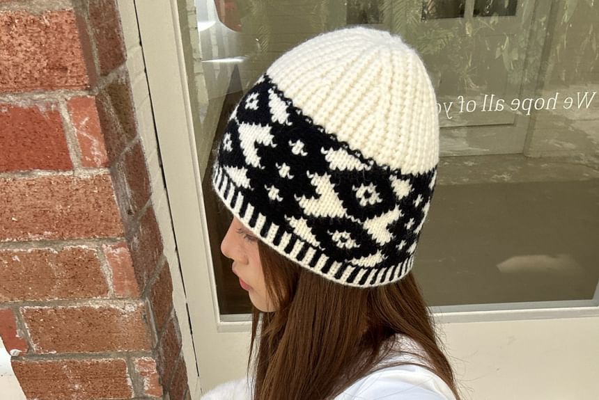 Beanie Patterned Knit