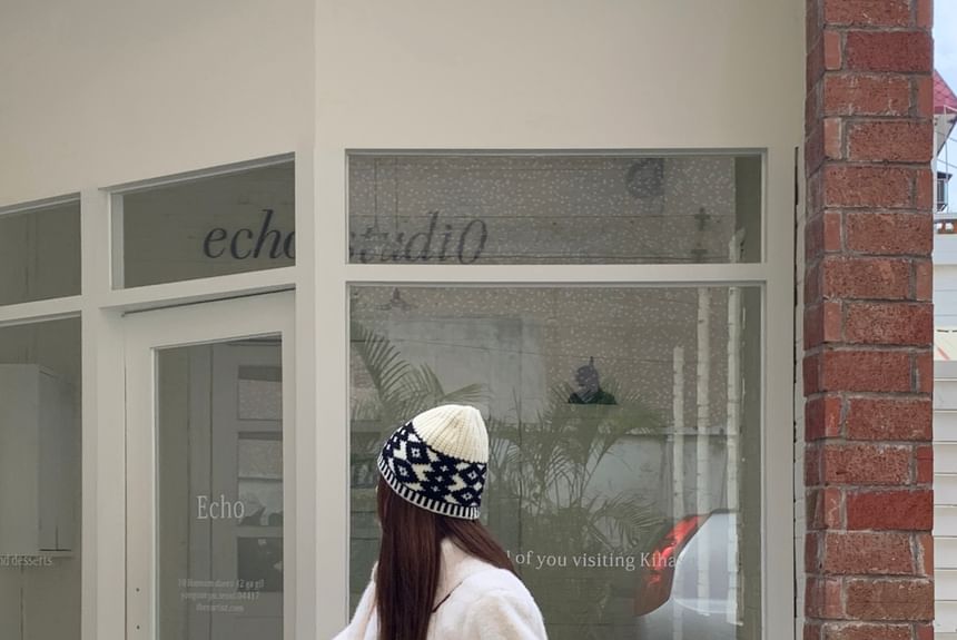 Beanie Patterned Knit