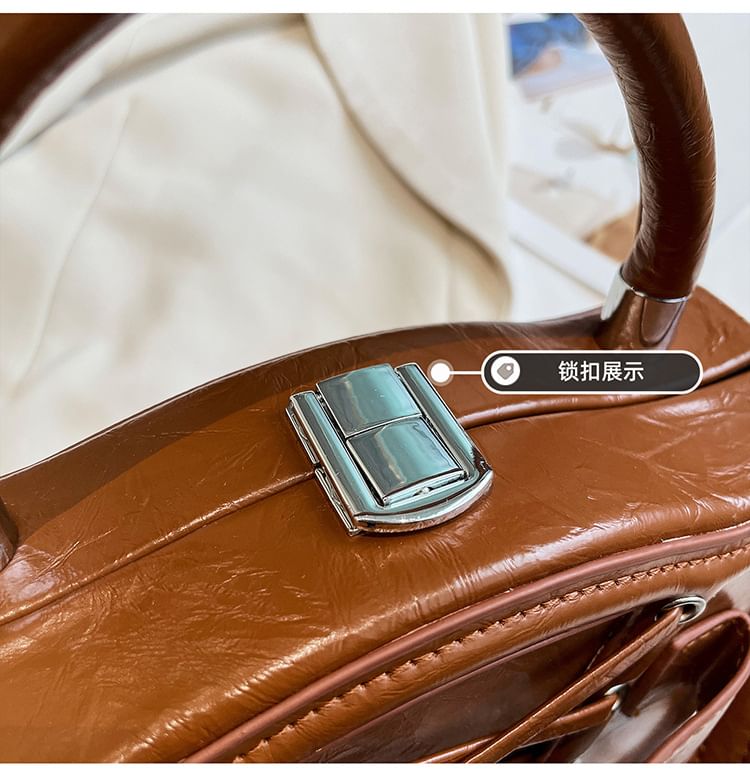 Lace-Up Buckled Crossbody Bag