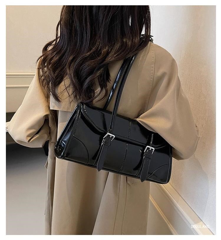 Bag Flap Faux Leather Tote