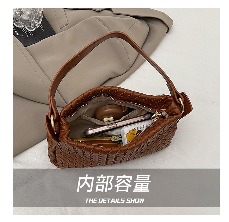 Crossbody Quilted Leather Bag Faux