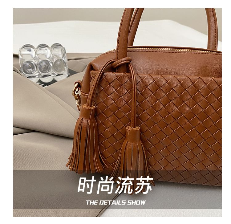 Faux Crossbody Leather Bag Quilted