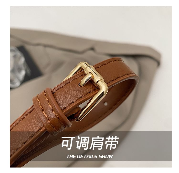 Faux Crossbody Leather Bag Quilted