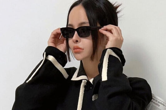 Unisex Contrast Trim Tweed Jacket