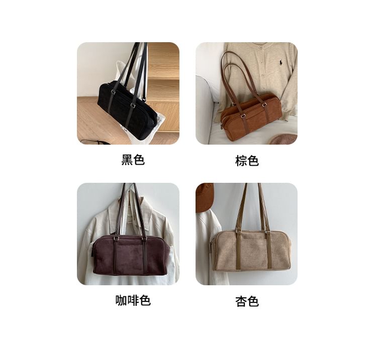 Faux Suede Tote Bag