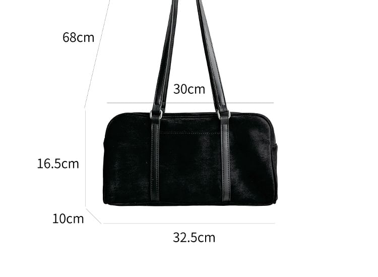 Faux Suede Tote Bag