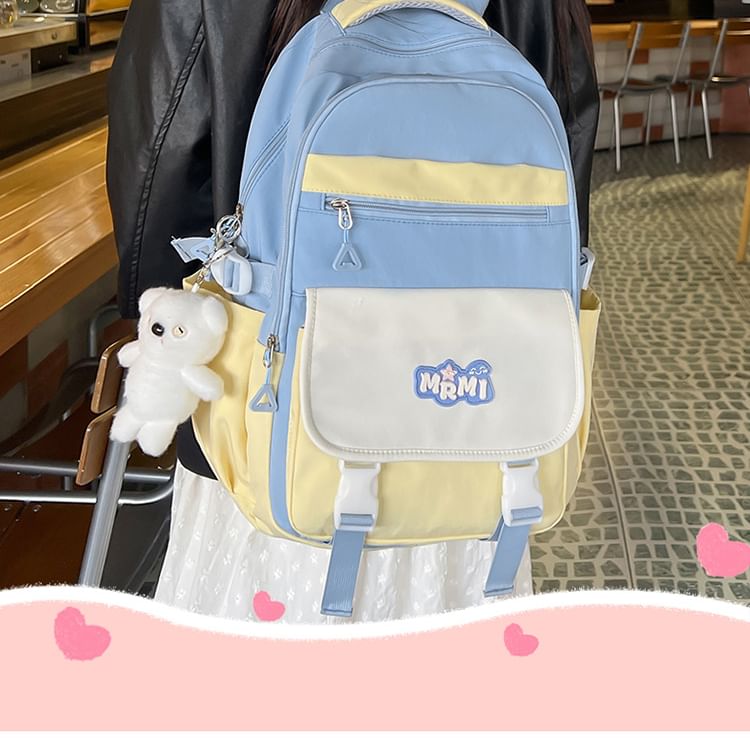 Bag Lettering Set / Applique Nylon Buckled Backpack Charm