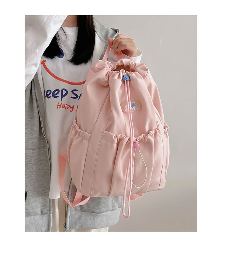 Backpack Drawstring Nylon Applique