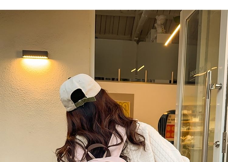 Nylon / Backpack Charm Applique Bag Set Lettering