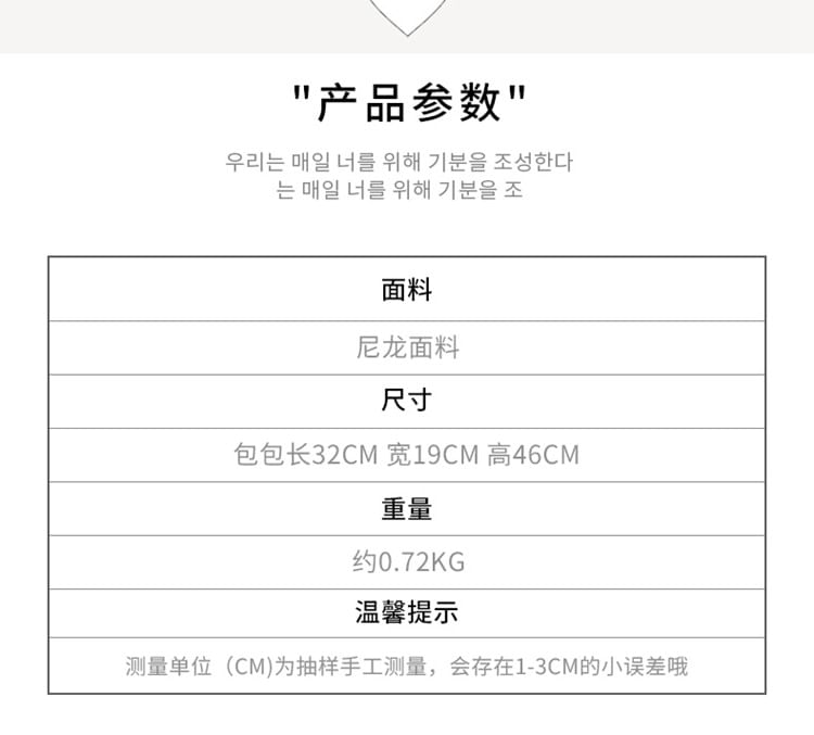 Nylon Lettering Buckled Applique Backpack