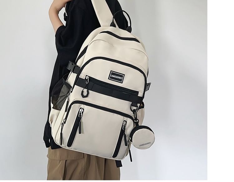 + Coin Purse Set: Nylon Backpack Lettering Applique