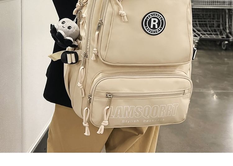 Lettering Backpack Nylon