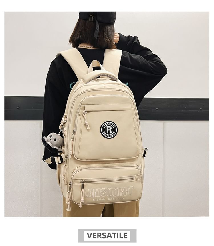 Lettering Backpack Nylon