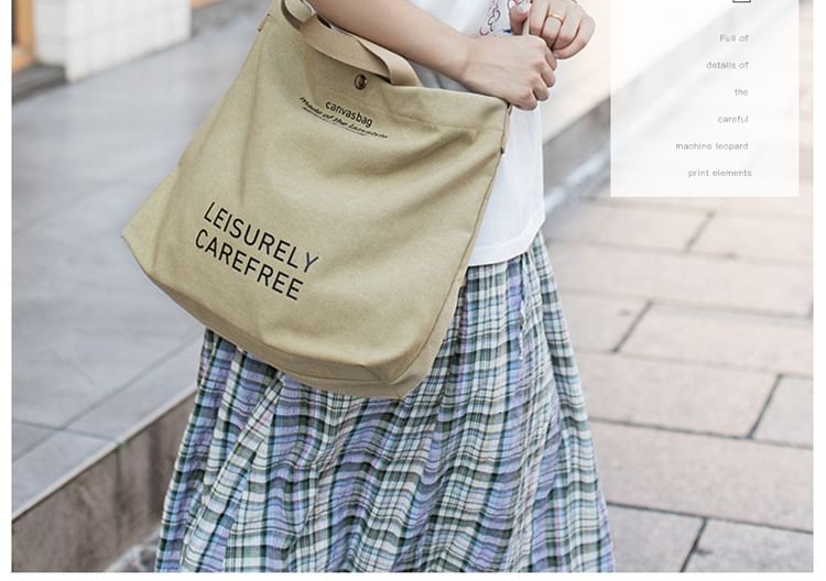 Canvas Bag Lettering Tote