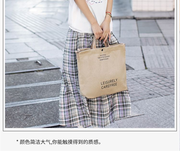 Canvas Bag Lettering Tote