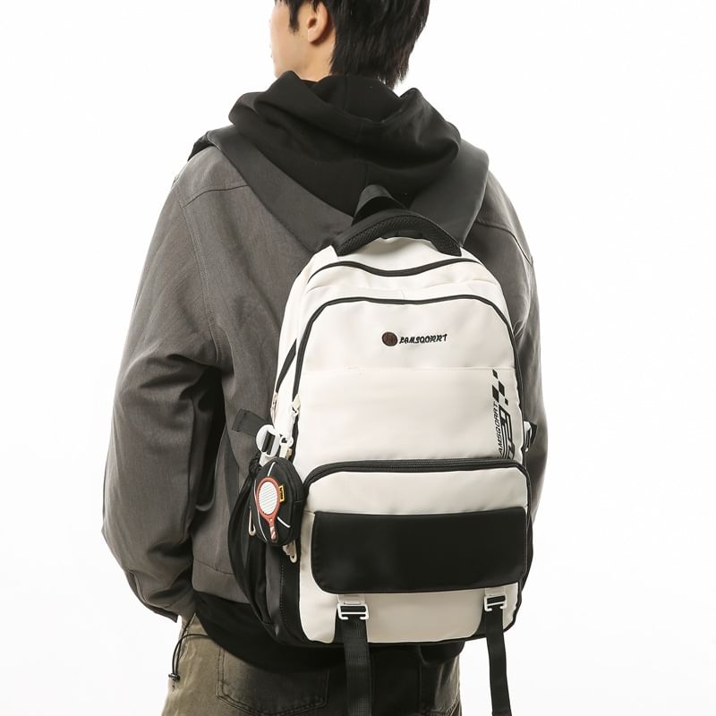 Backpack Set: Buckled Nylon Coin + Lettering Purse