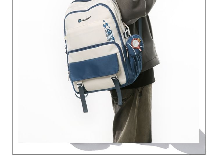 Backpack Set: Buckled Nylon Coin + Lettering Purse