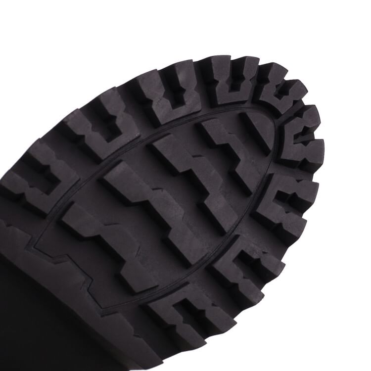 Heel Platform Mid Boots Block Calf