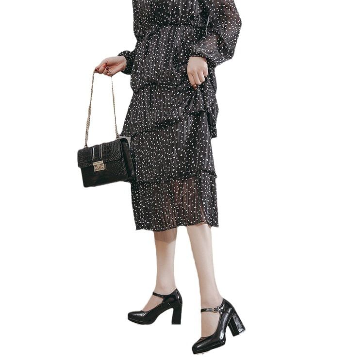 Jane Mary Chunky Heel Pumps Platform