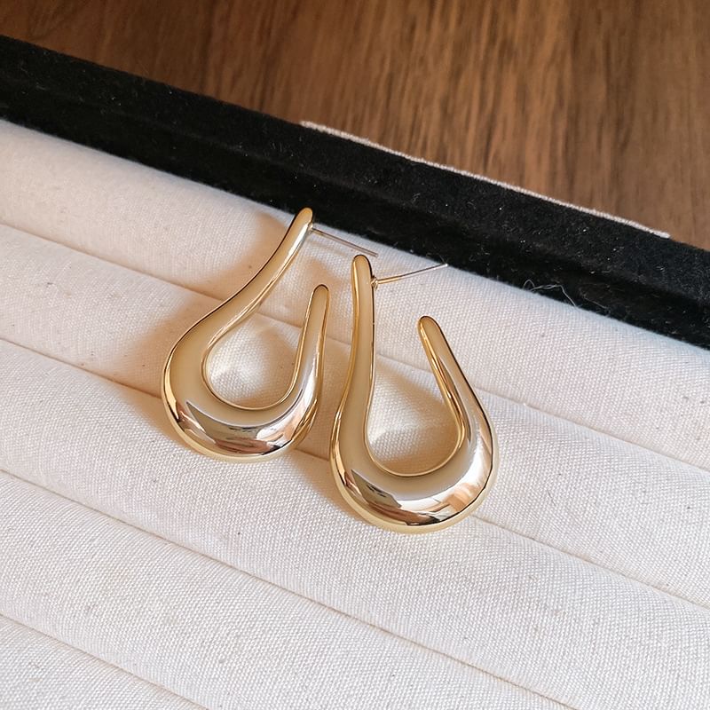 Hoop Earring Alloy Geometric