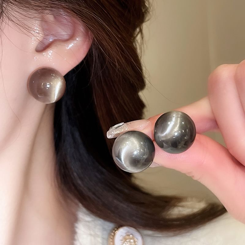 Alloy Earring Stud Bead / Heart