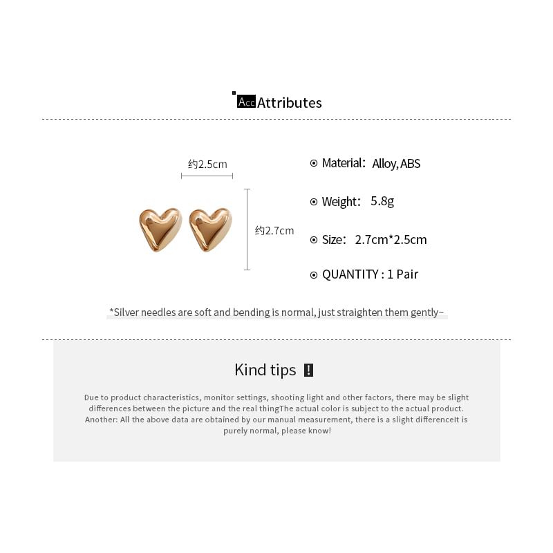 / Hoop Stud Alloy Earring