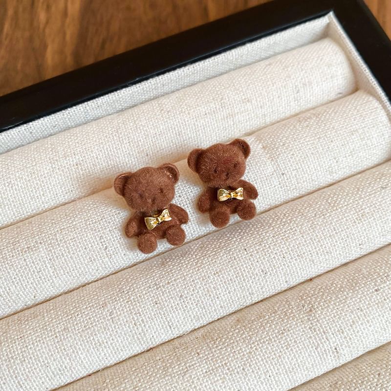 Earring Bow / Drop Stud Bear