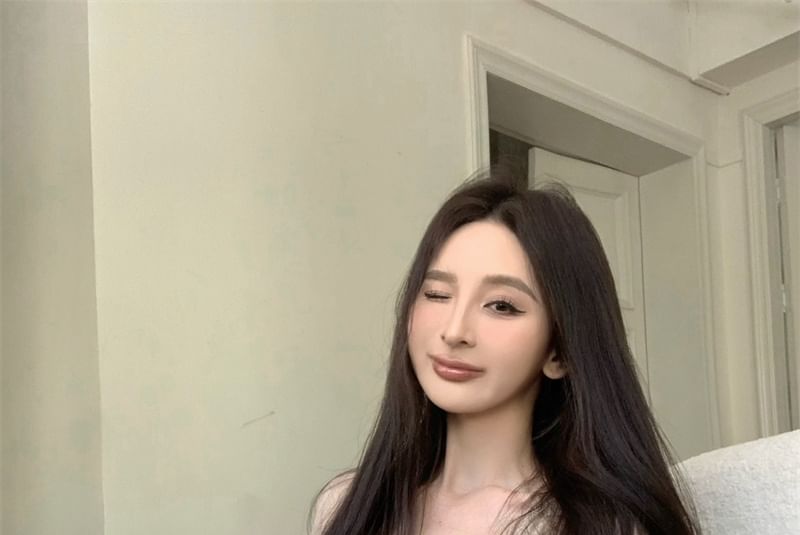 Cami / Top V-Neck Mid Sleeve 3/4 Lace Rise Shorts Plain Cardigan Crop