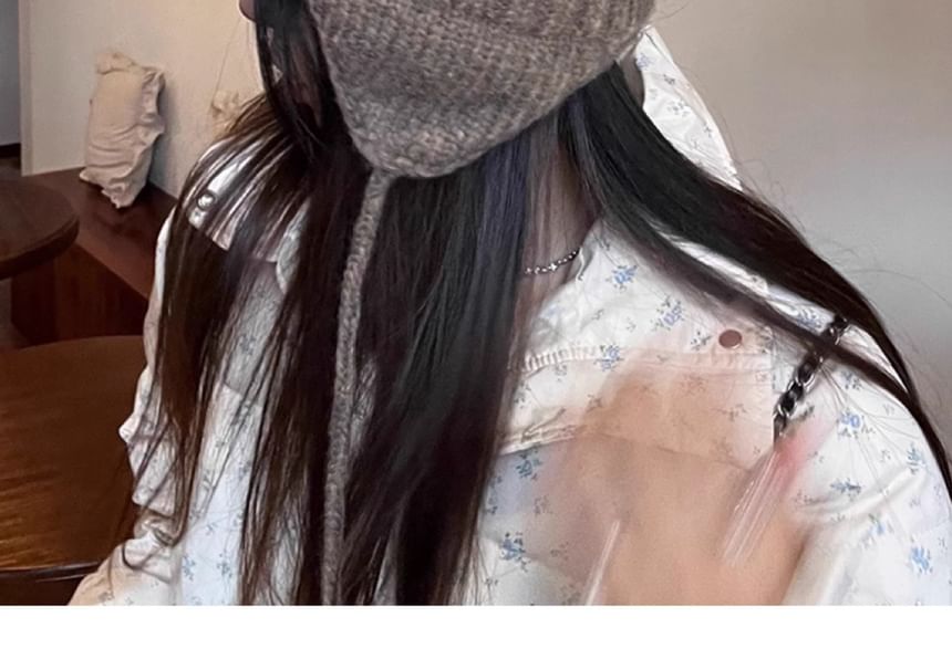 Pom Trapper Knit Hat