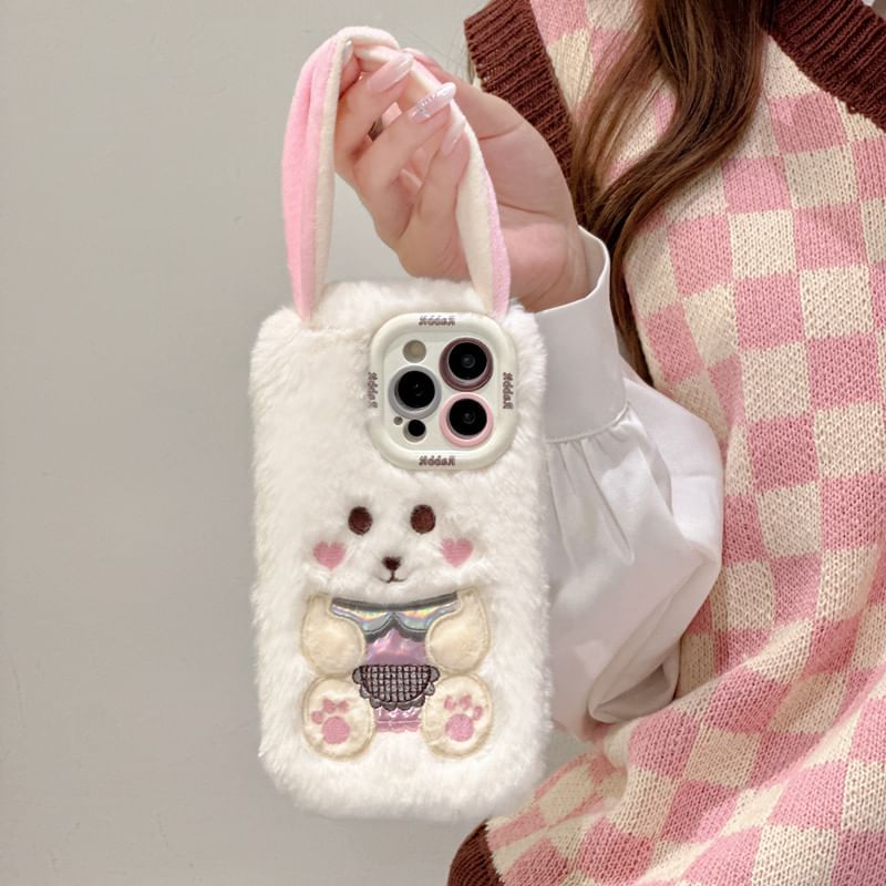 Chenille Rabbit Case Phone