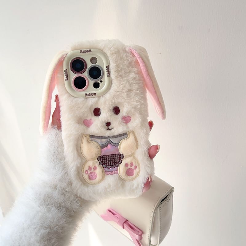 Chenille Rabbit Case Phone