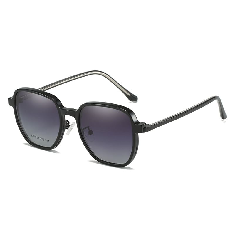 Frame Square Eyeglasses Clip-On Set: +