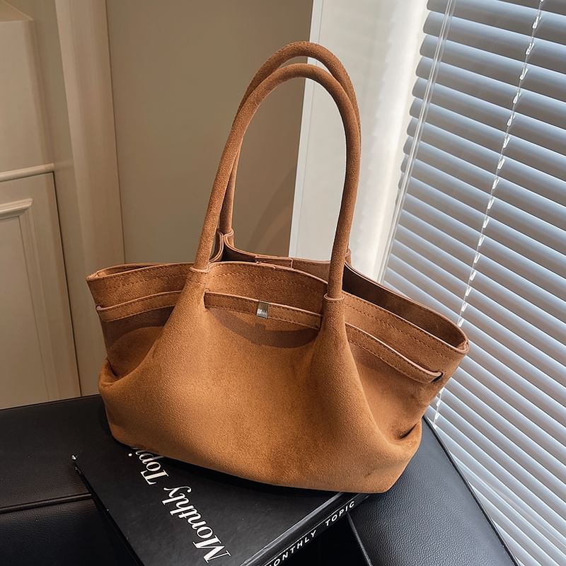 Bag Tote Suede Faux