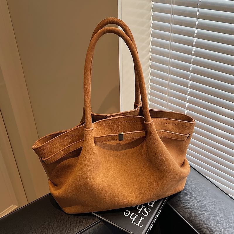 Bag Tote Suede Faux